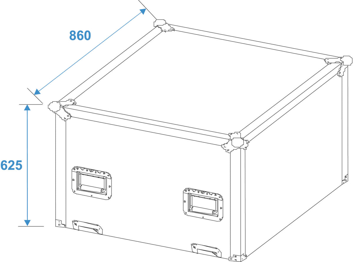 Roadinger Flightcase Spiegelkugel 75cm – Ansicht 4