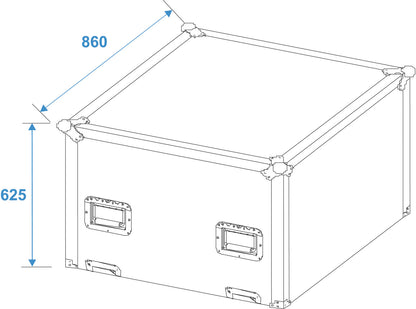 Roadinger Flightcase Spiegelkugel 75cm – Ansicht 4