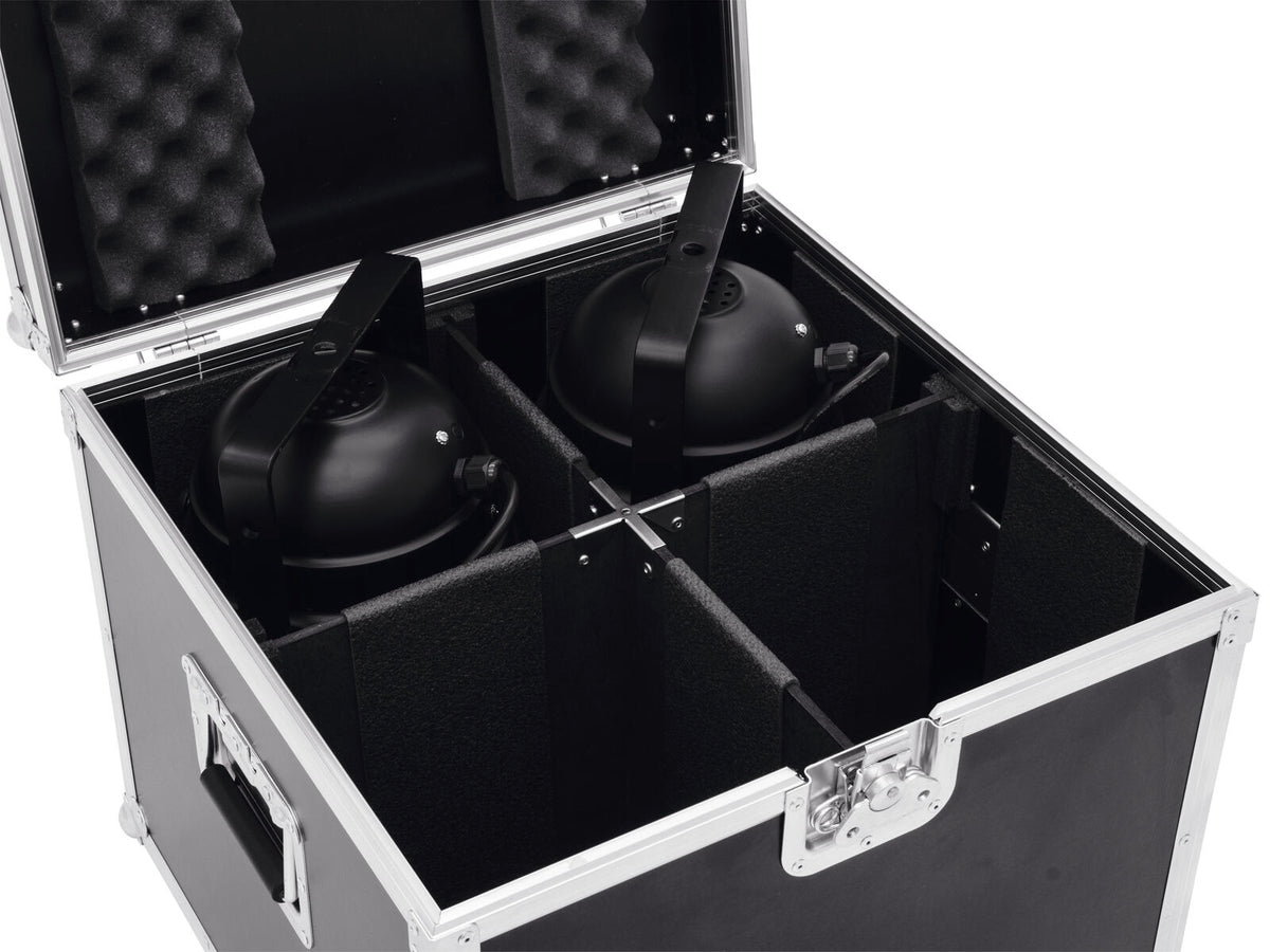Roadinger Flightcase 4x PAR-56 Spot lang – Ansicht 4