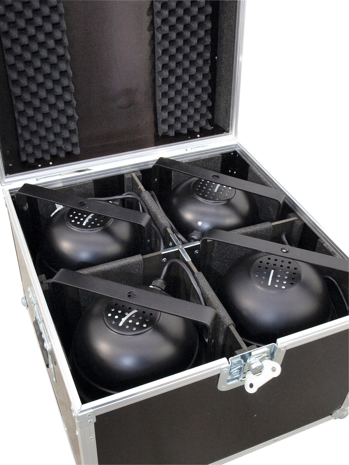 Roadinger Flightcase 4x PAR-64 Spot kurz – Ansicht 6