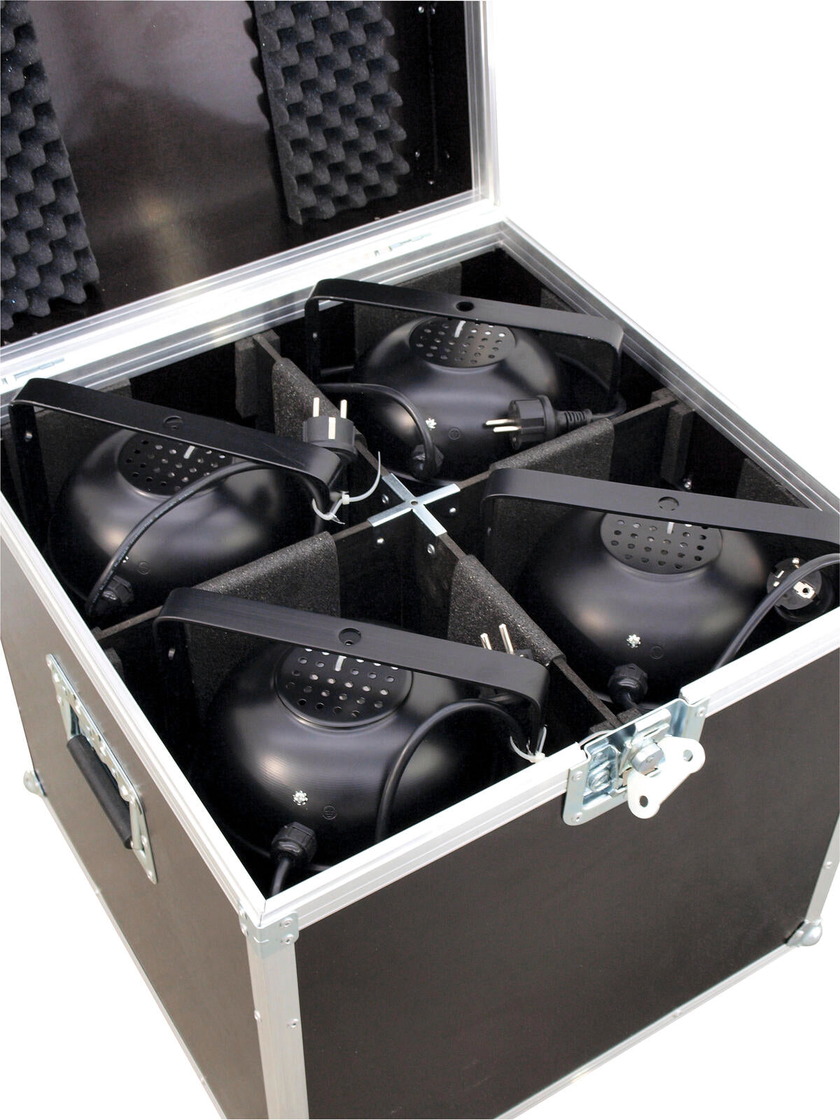 Roadinger Flightcase 4x PAR-64 Spot lang – Ansicht 5