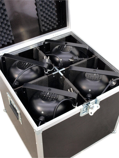 Roadinger Flightcase 4x PAR-64 Spot lang – Ansicht 5