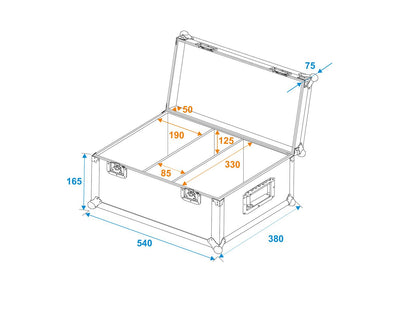 Roadinger Flightcase 2x TSL-150/250/350 – Ansicht 5