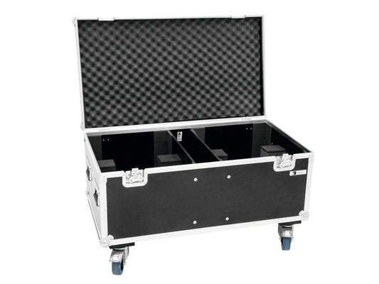 Roadinger Flightcase 2x THA-250F mit Rollen