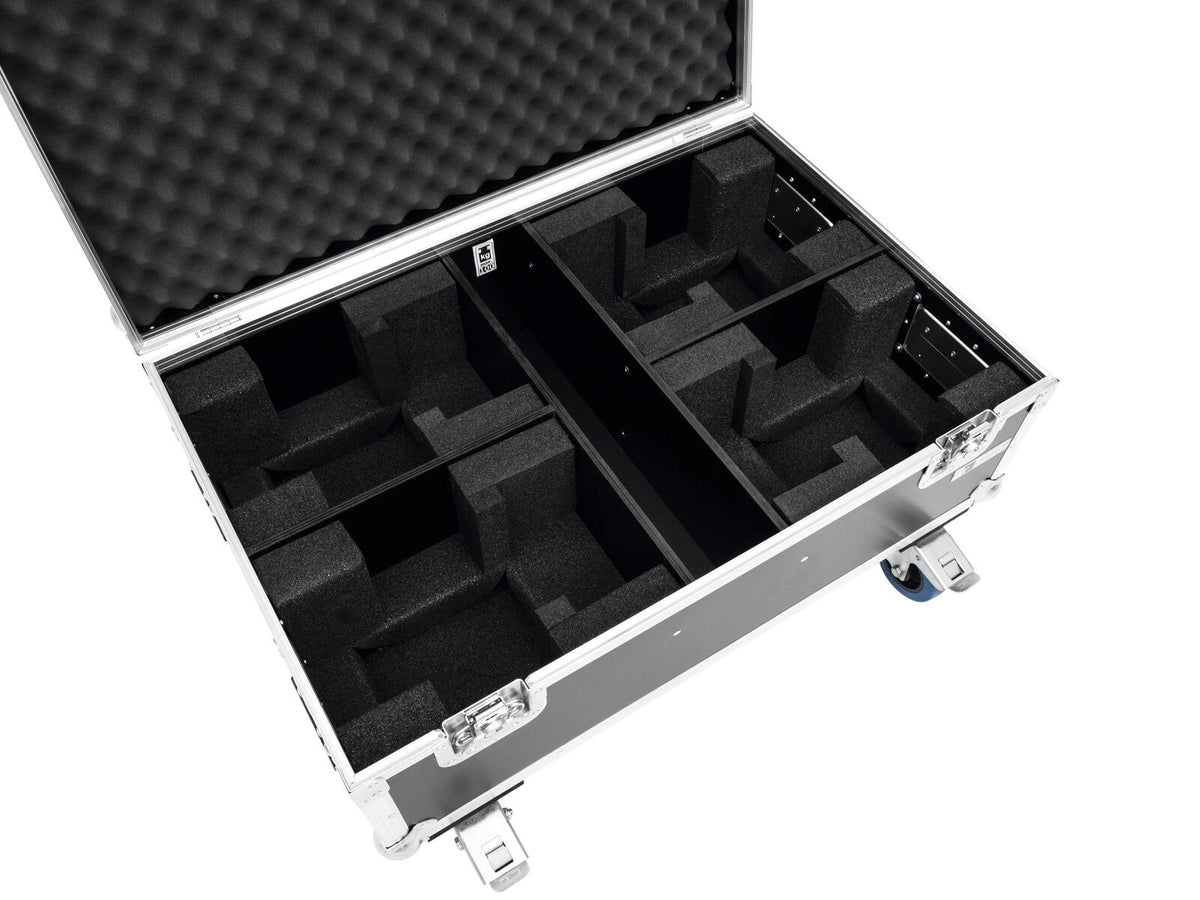 Roadinger Flightcase 4x THA-40 PC mit Rollen – Ansicht 4