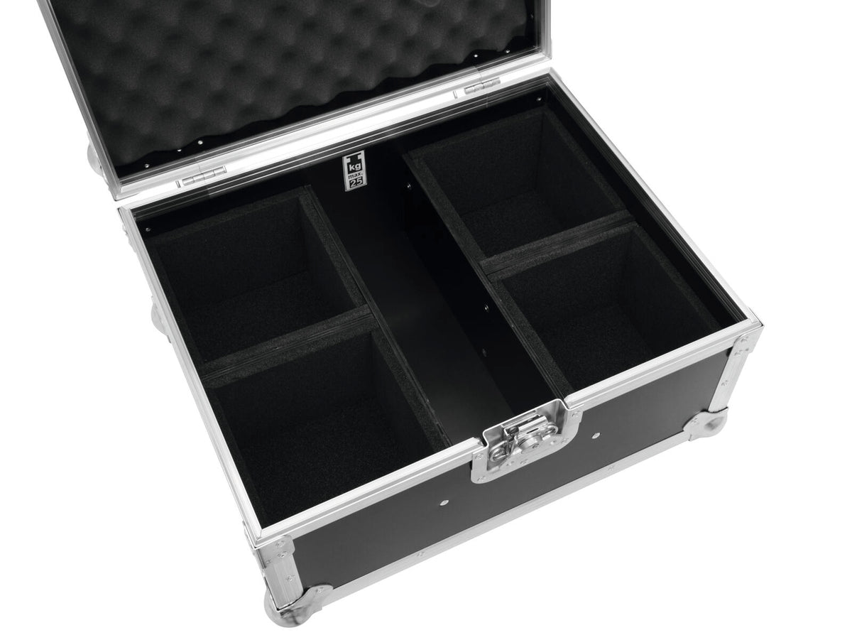 Roadinger Flightcase 4x AKKU UP 4 QCL Spot QuickDMX – Ansicht 4