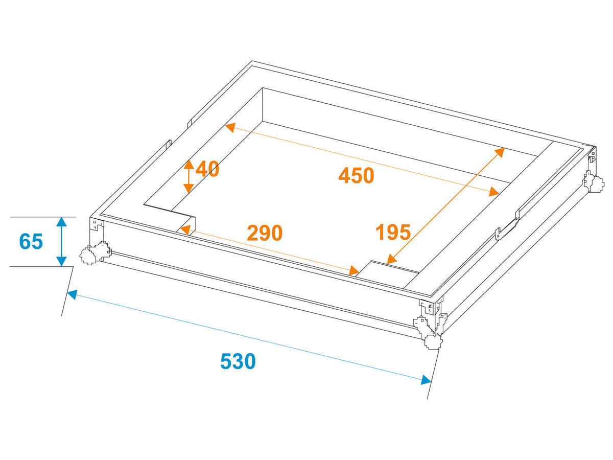 Roadinger Flightcase DMX Move Bigfoot – Ansicht 5