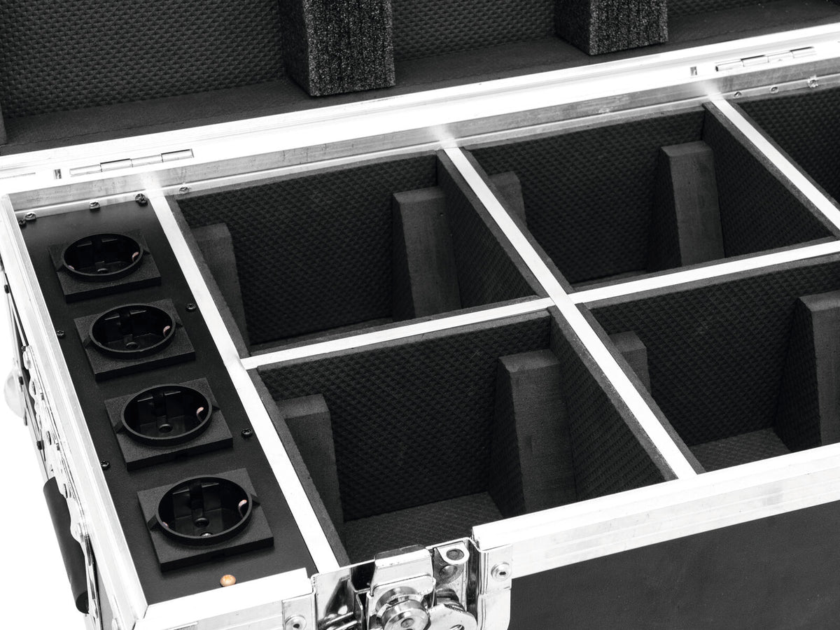 Roadinger Flightcase 4x AKKU TL-3 Trusslight QuickDMX mit Ladefunktion – Ansicht 4