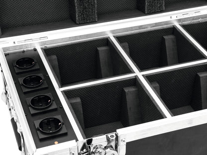 Roadinger Flightcase 4x AKKU TL-3 Trusslight QuickDMX mit Ladefunktion – Ansicht 4