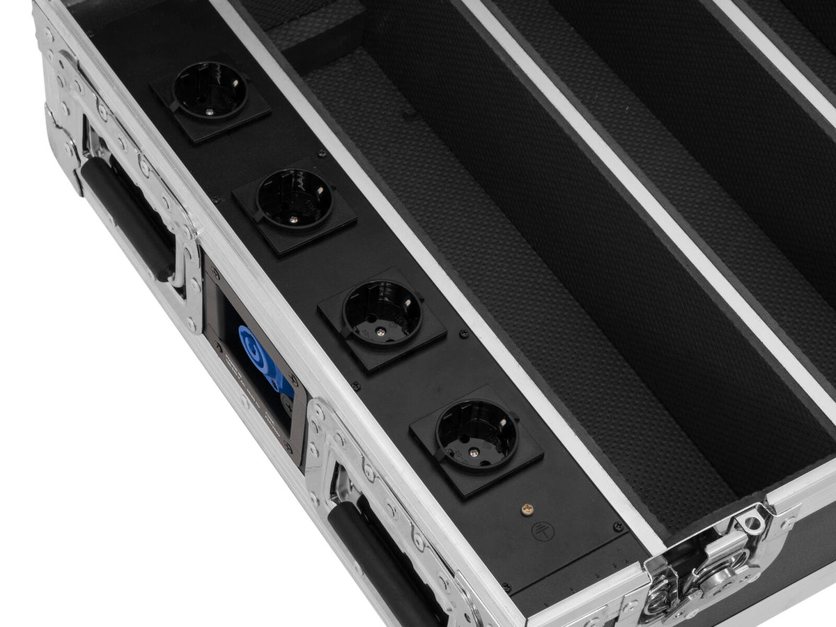 Roadinger Flightcase 4x AKKU BAR-6 Glow QCL Flex QuickDMX mit Ladefunktion – Ansicht 4