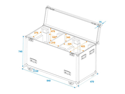 Roadinger Flightcase 2x DMH-300 LED – Ansicht 7