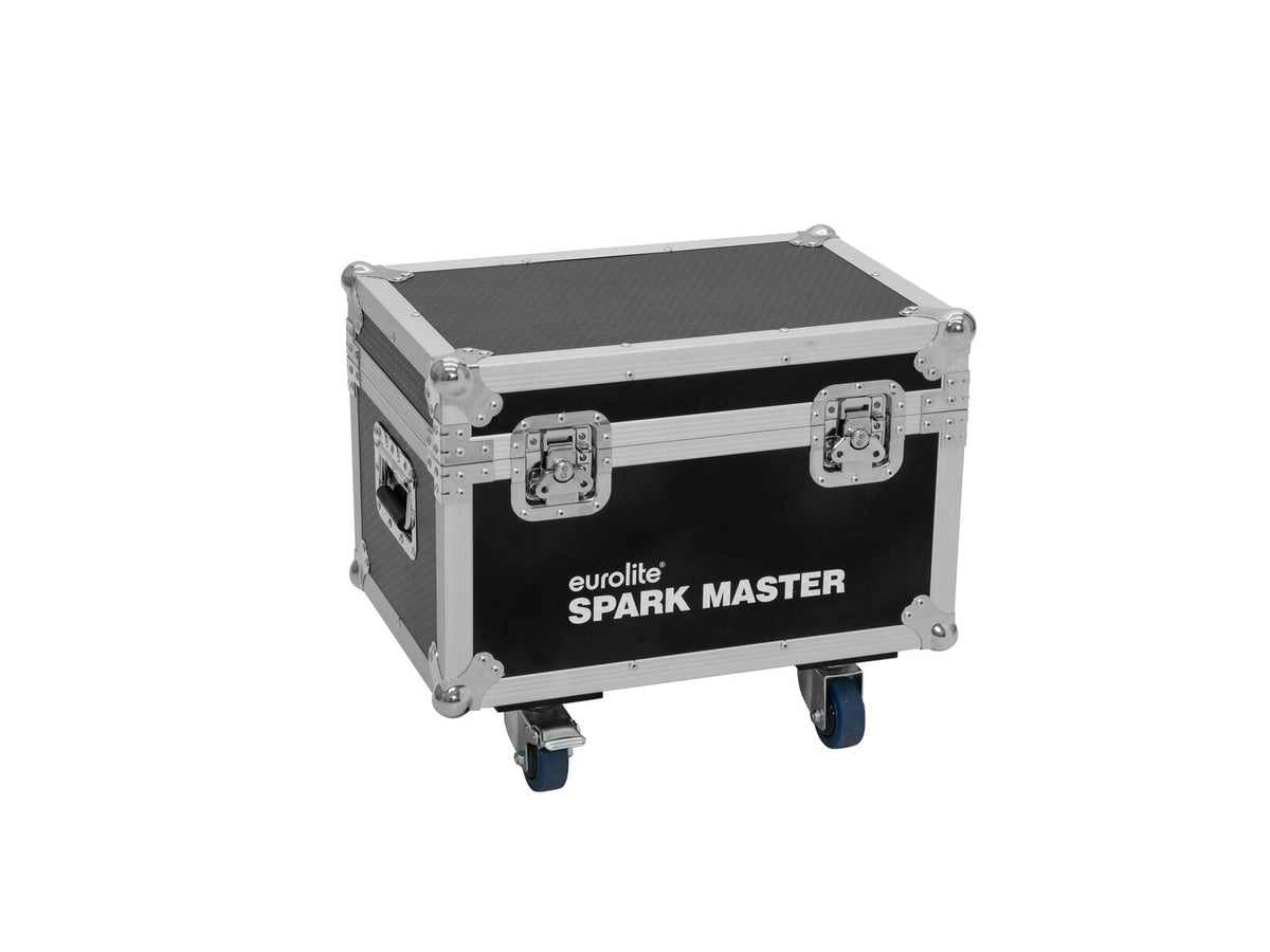 Roadinger Flightcase 2x Spark Master mit Rollen – Ansicht 2