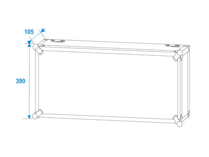 Roadinger Flightcase 2x Spark Master mit Rollen – Ansicht 7