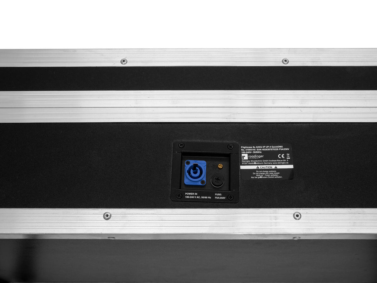 Roadinger Flightcase 8x AKKU IP UP-4 QuickDMX mit Ladefunktion – Ansicht 5