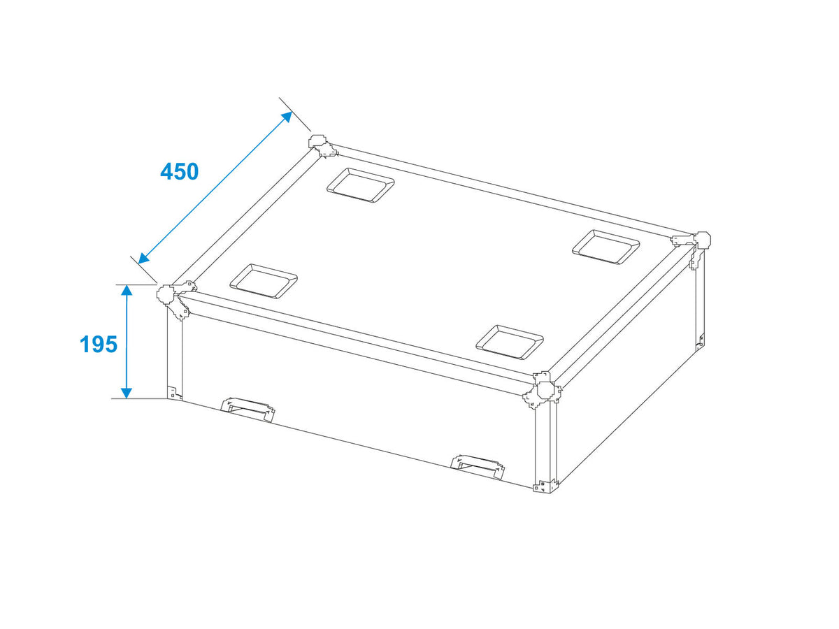 Roadinger Flightcase 2x LED TMH-75 – Ansicht 5