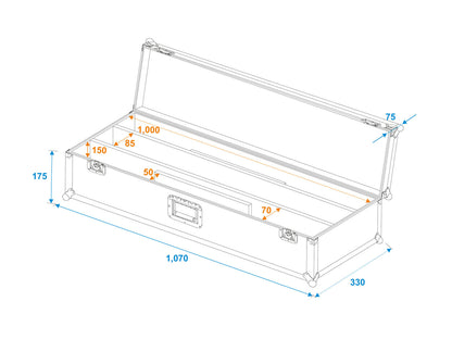 Roadinger Flightcase 2x LED STP-7 – Ansicht 5