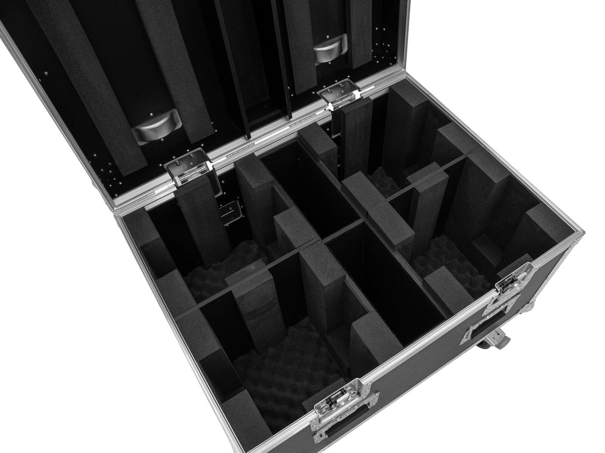 Roadinger Flightcase 4x LED TMH-X4 mit Rollen – Ansicht 3