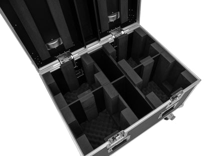 Roadinger Flightcase 4x LED TMH-X4 mit Rollen – Ansicht 3