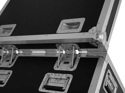 Roadinger Flightcase 4x LED TMH-X4 mit Rollen – Ansicht 5