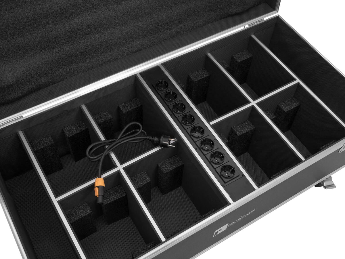 Roadinger Flightcase 8x AKKU IP PAR 7 QCL WDMX mit Ladefunktion – Ansicht 5