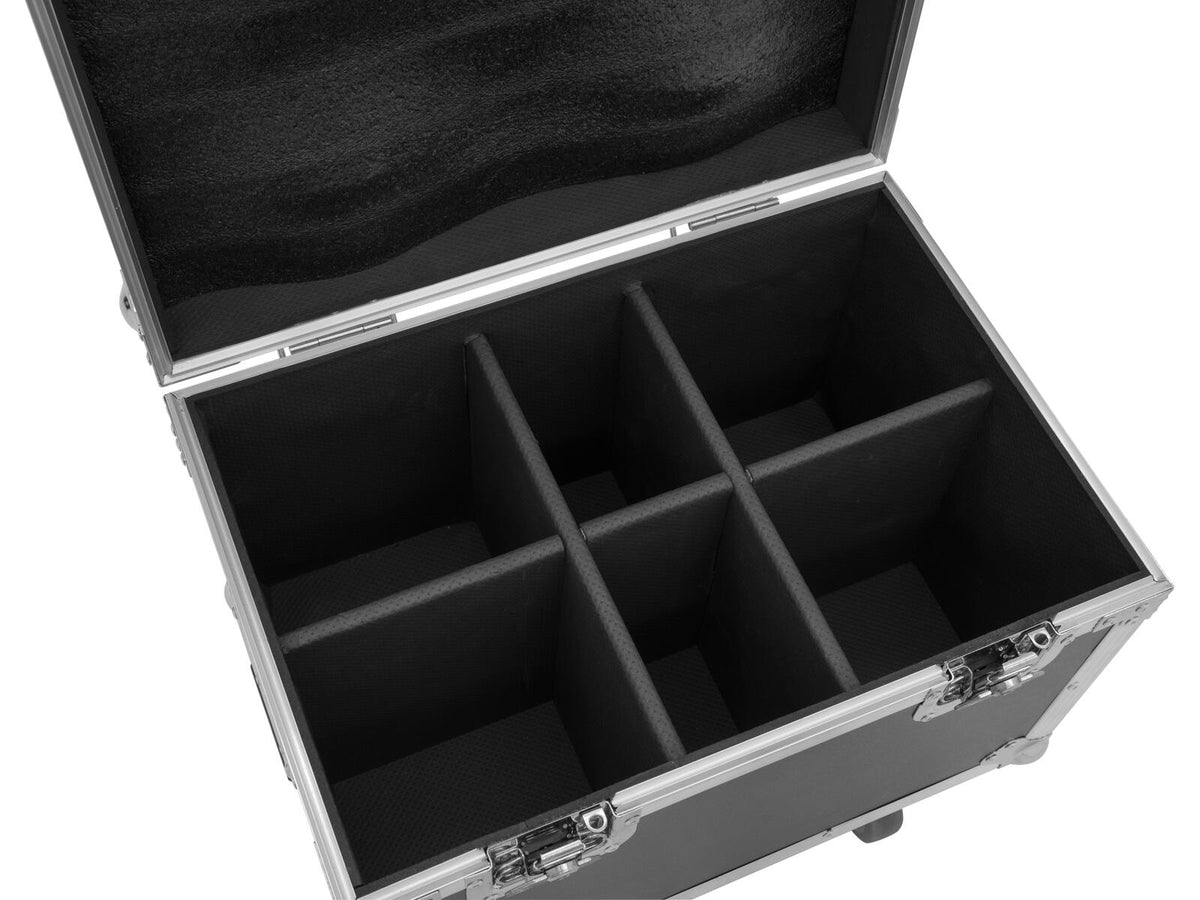 Roadinger Flightcase 4x LED TMH-13/17/S30/W36 mit Rollen – Ansicht 4