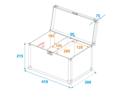 Roadinger Flightcase 2 x LED CBB-2 COB Leiste – Ansicht 5