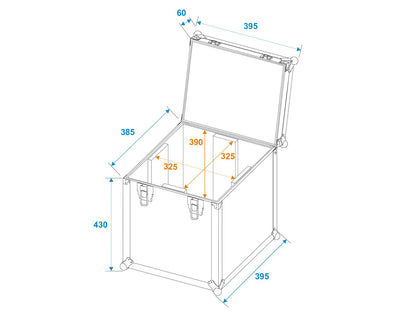 Roadinger Flightcase 1x B-40 HCL/Laser – Ansicht 5