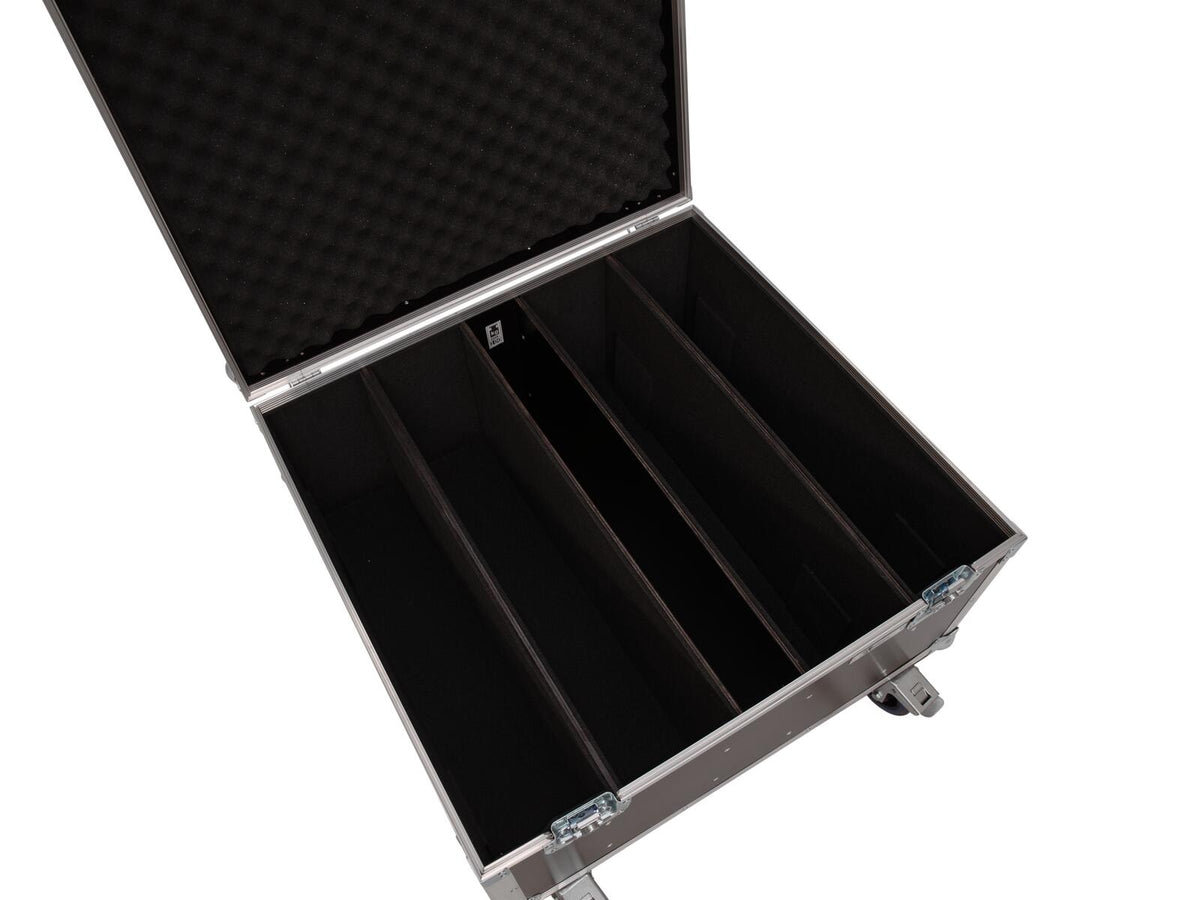 Roadinger Flightcase 4x LED PLL-480 mit Rollen – Ansicht 4