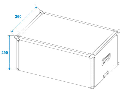 Roadinger Flightcase FT-100 – Ansicht 6