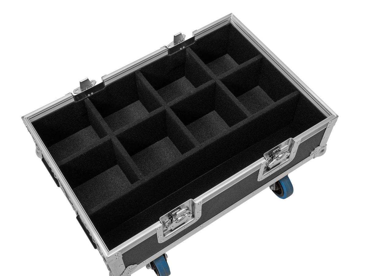 Roadinger Flightcase BAS-1 8x SILENT PAR 6 QCL FLOOR – Ansicht 3