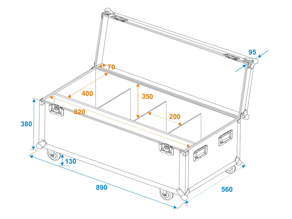 Roadinger Flightcase 4x LED IP Atmo Blinder 9 – Ansicht 5