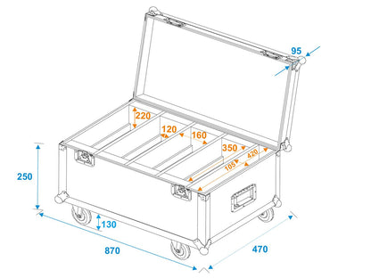 Roadinger Flightcase 4x LED PLL-384 – Ansicht 5