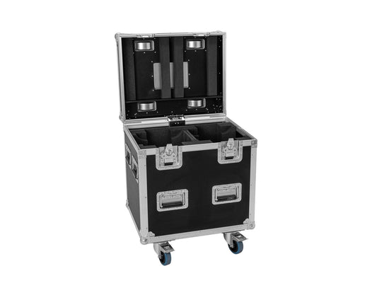 Roadinger Flightcase 2x DMB-100 LED mit Rollen