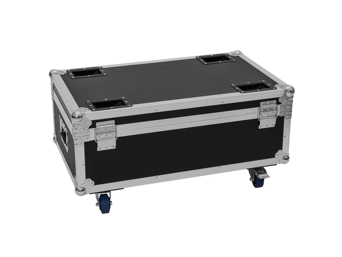 Roadinger Flightcase 4x LED CLS-18 QCL RGB/WW mit Rollen – Ansicht 3