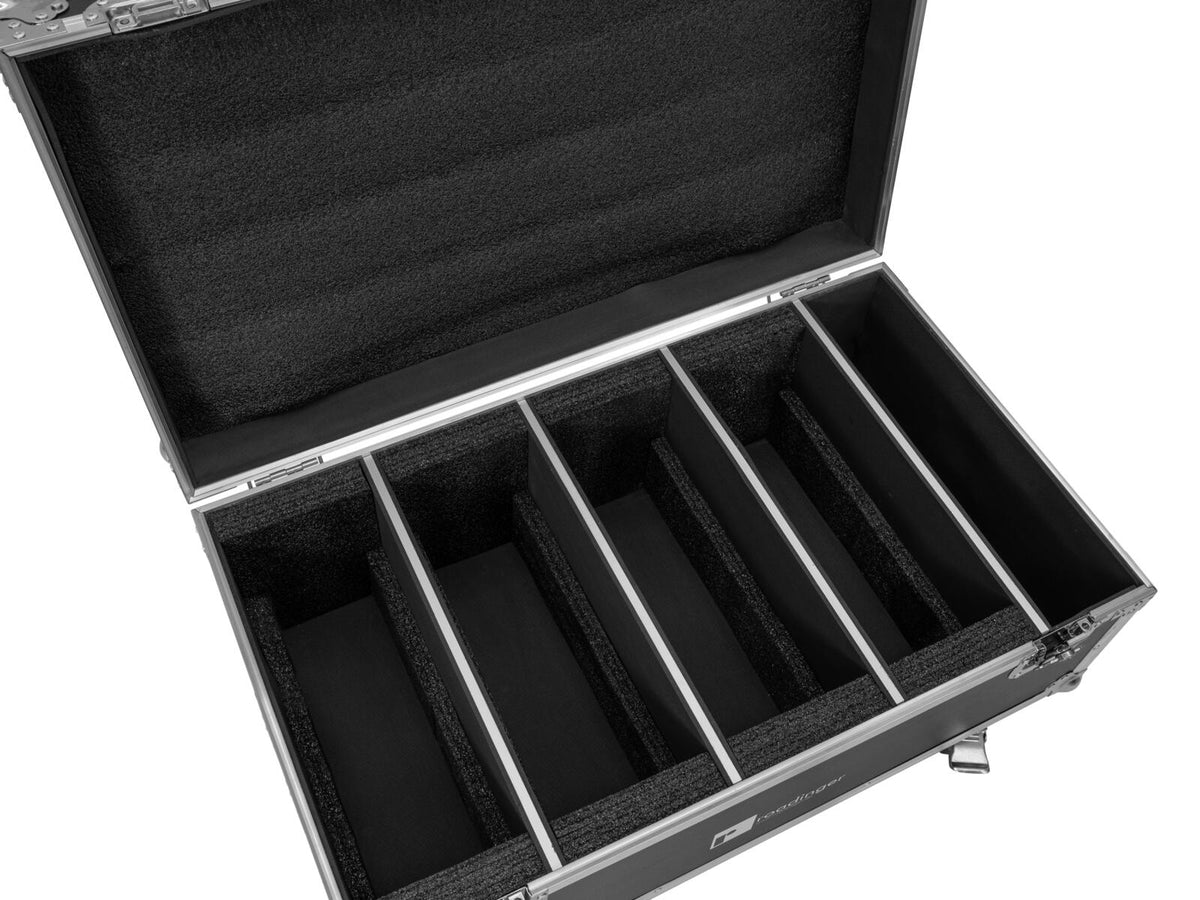 Roadinger Flightcase 4x LED CLS-18 QCL RGB/WW mit Rollen – Ansicht 4
