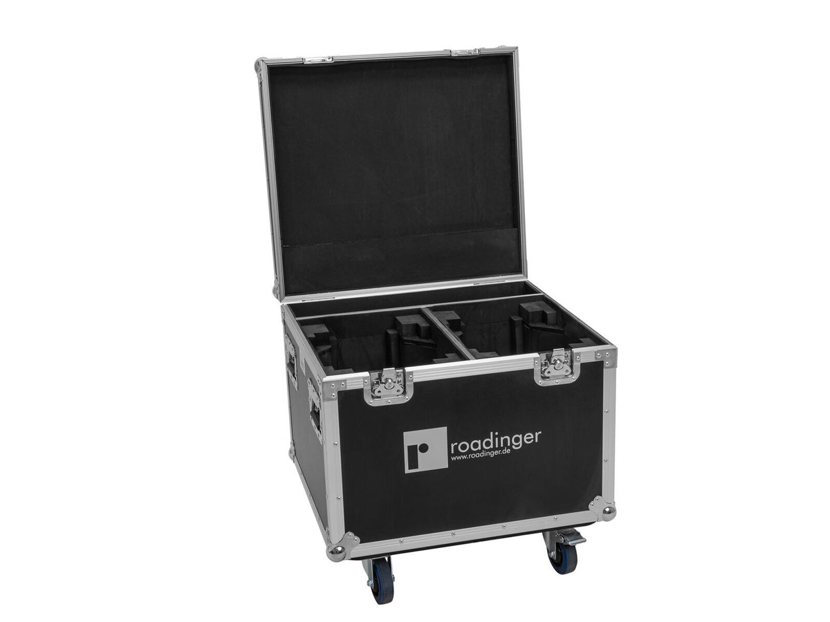 Roadinger Flightcase 2x EYE-1940 mit Rollen