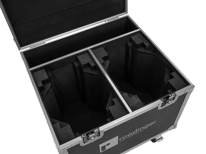 Roadinger Flightcase 2x EYE-1940 mit Rollen – Ansicht 4