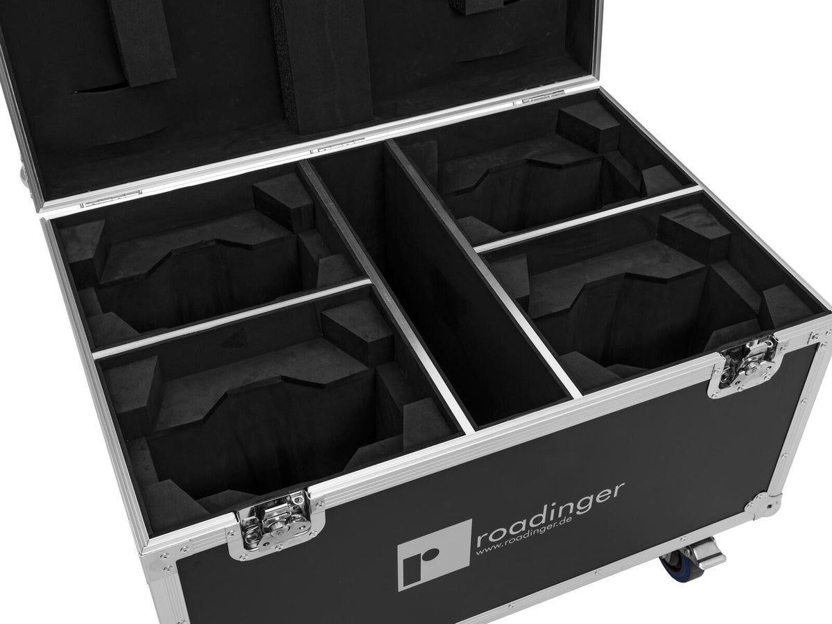 Roadinger Flightcase 4x EYE-740 MK2 mit Rollen – Ansicht 4