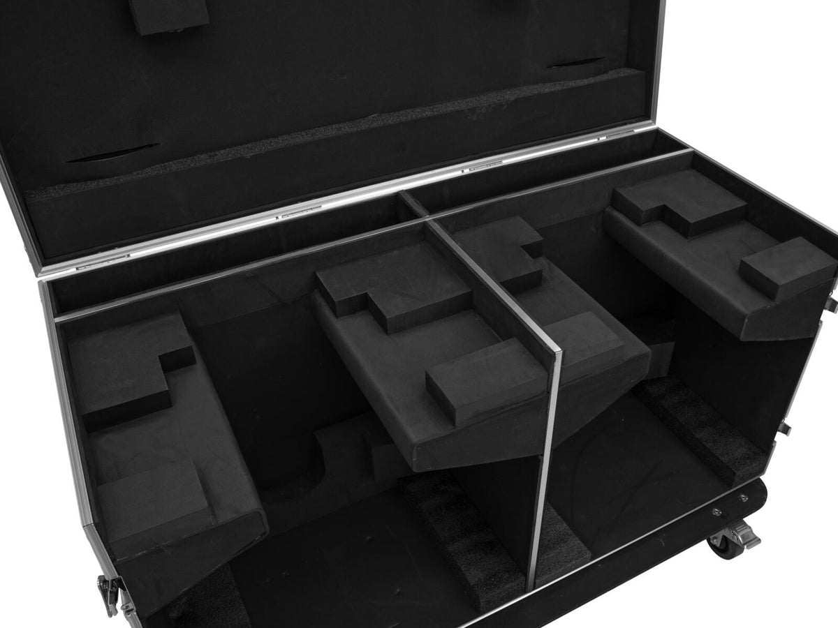 Roadinger Flightcase 2x DMH-640 mit Rollen – Ansicht 4