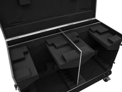 Roadinger Flightcase 2x DMH-640 mit Rollen – Ansicht 4