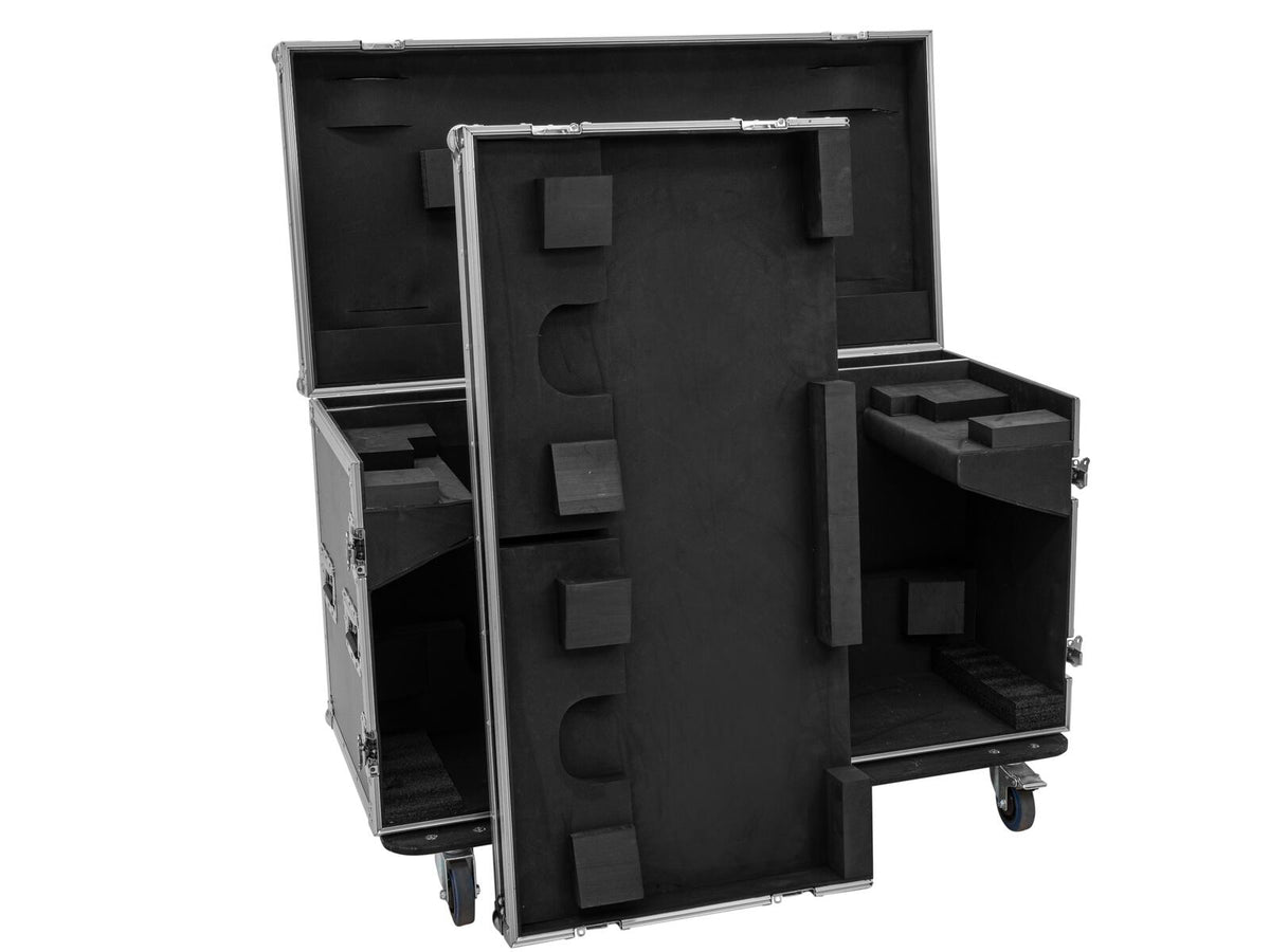 Roadinger Flightcase 2x DMH-640 mit Rollen – Ansicht 5
