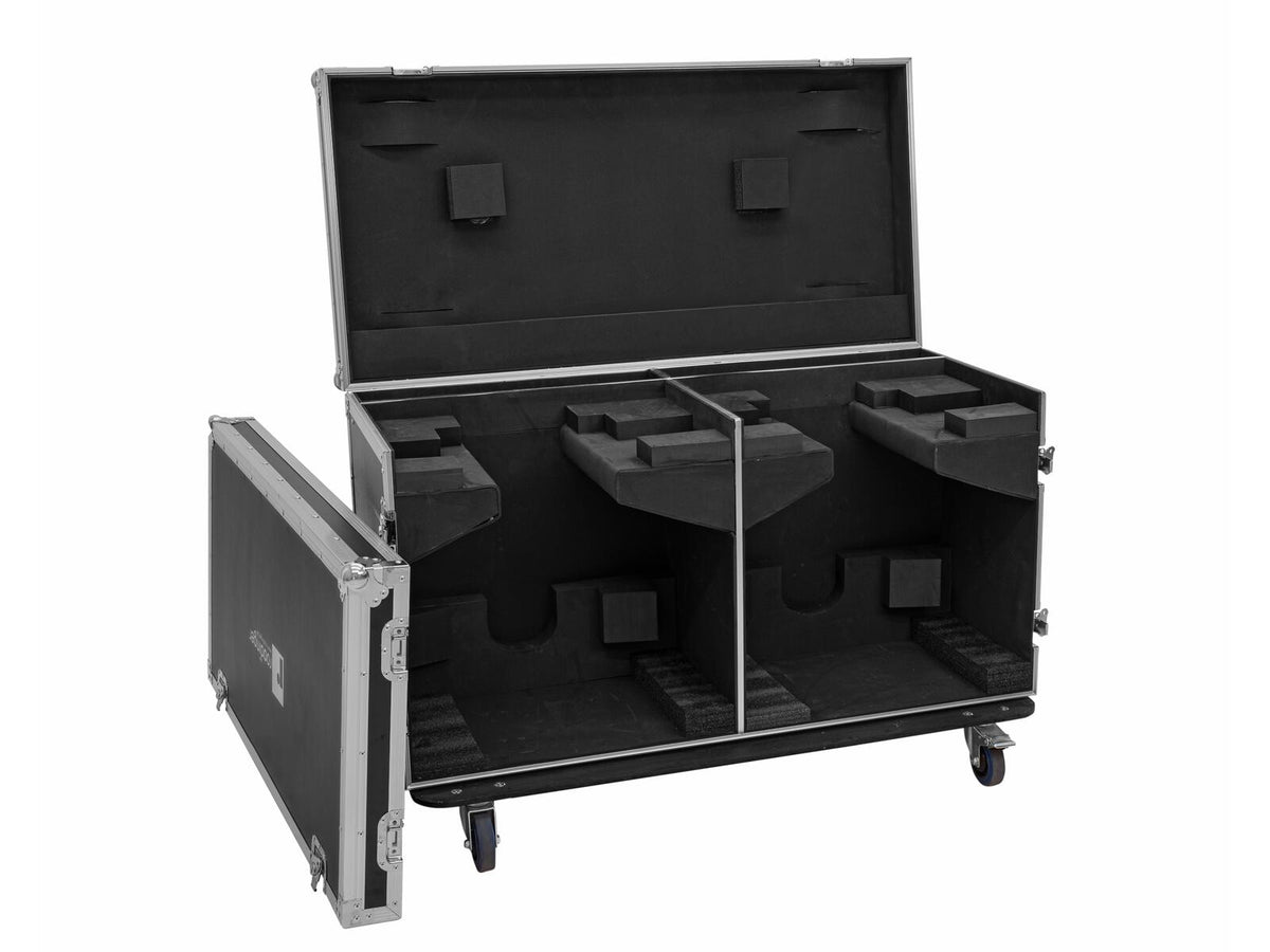 Roadinger Flightcase 2x DMH-640 mit Rollen – Ansicht 6