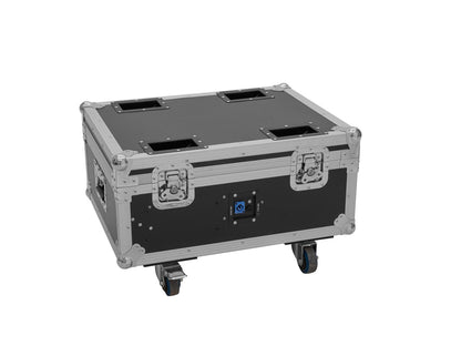 Roadinger Flightcase 4x AKKU MBT-3 mit Rollen und Ladefunktion – Ansicht 2