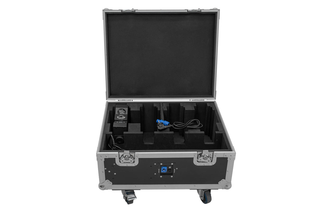 Roadinger Flightcase 4x AKKU MBT-3 mit Rollen und Ladefunktion – Ansicht 4