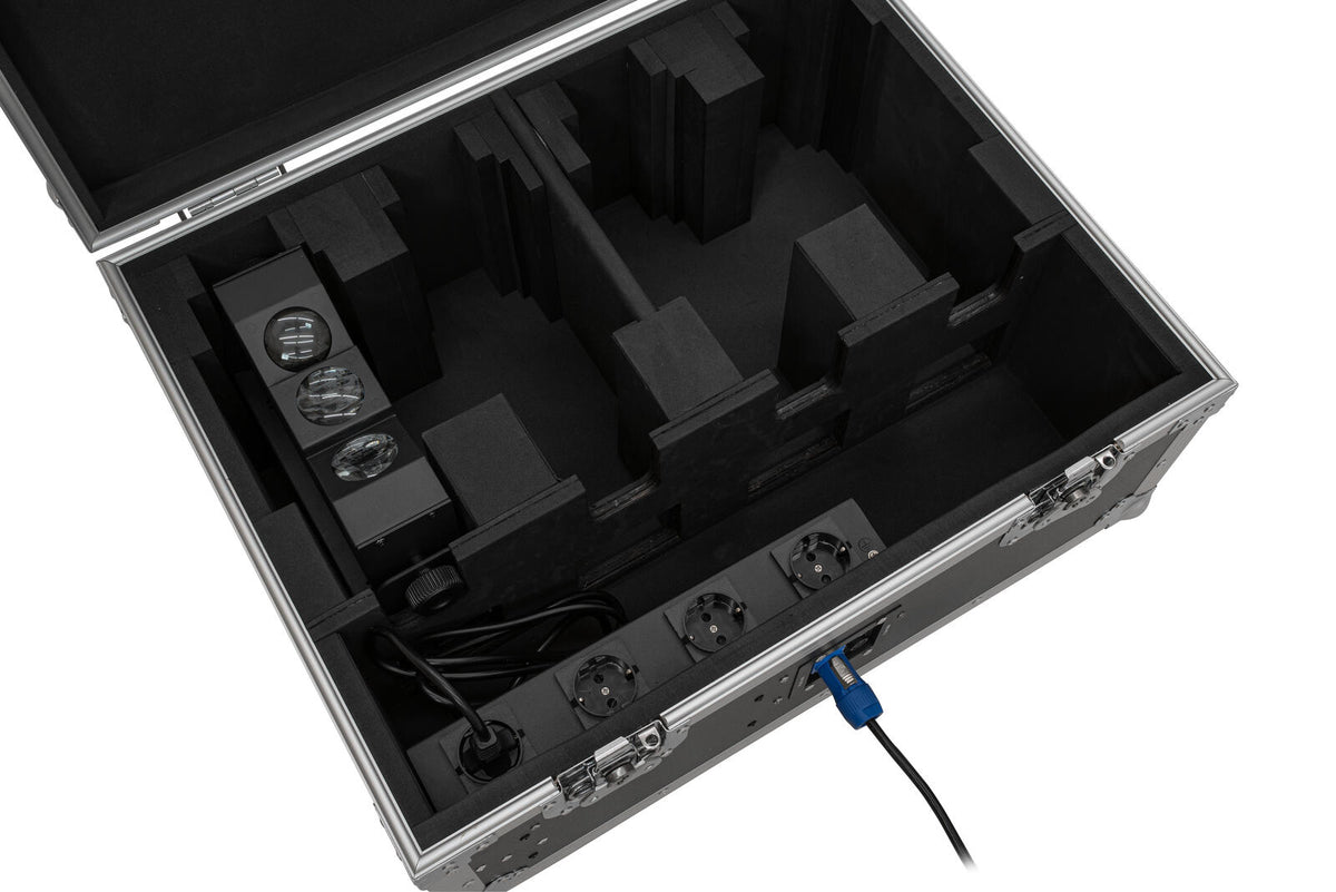 Roadinger Flightcase 4x AKKU MBT-3 mit Rollen und Ladefunktion – Ansicht 5