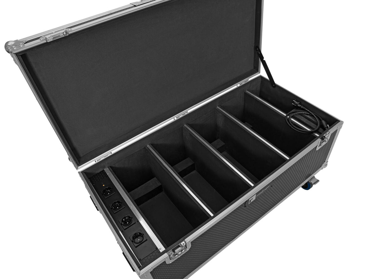 Roadinger Flightcase 4x AKKU Multiflood IP 18x10W RGBW Wash CRMX mit Ladefunktion – Ansicht 4