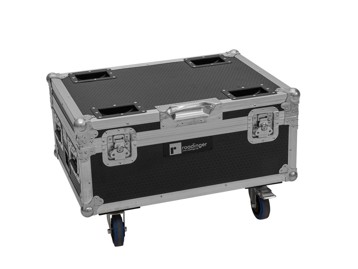 Roadinger Flightcase 6x AKKU IP TL-3 QCL Trusslight CRMX mit Ladefunktion und Rollen – Ansicht 2