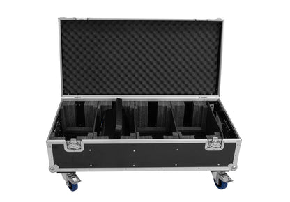 Roadinger Flightcase 4x PLL-576 CW/WW mit Rollen – Ansicht 4