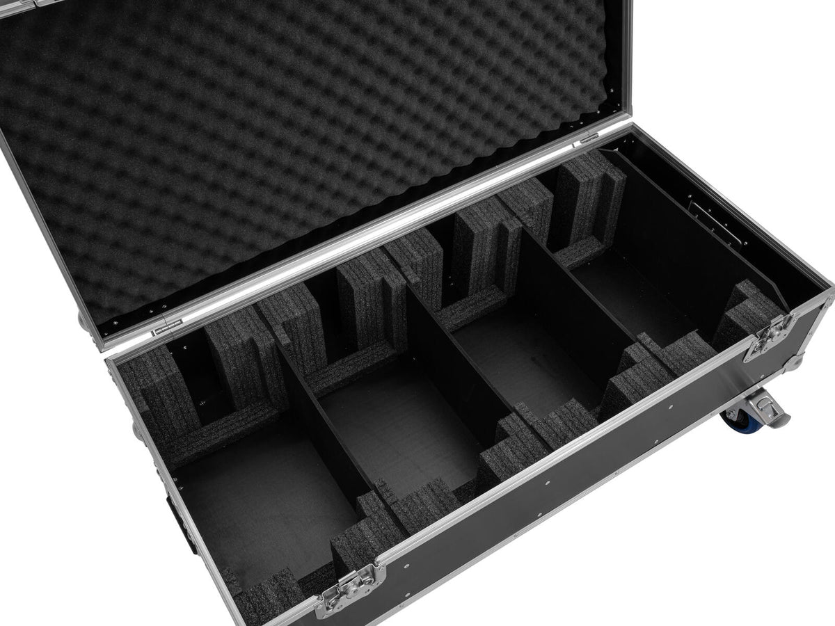 Roadinger Flightcase 4x PLL-576 CW/WW mit Rollen – Ansicht 5