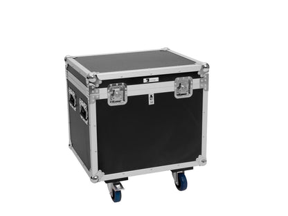 Roadinger Flightcase 4x Pixel Matrix Panel 5x5 RGB/WW mit Rollen – Ansicht 2